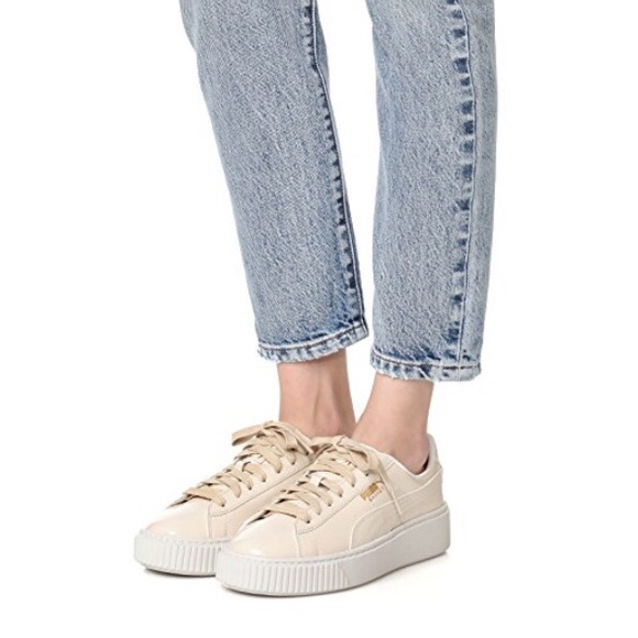 Puma Shoes - Puma Basket Platform Patent Sneaker